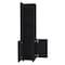 Homeroots 15" Black Wood Freestanding Bathroom Vanity 564774 - alternate 2