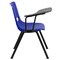Flash Furniture Blue Ergonomic Shell Chair with Right Handed Flip-Up Tablet Arm, PK5 5-RUT-EO1-BL-RTAB-GG - alternate 3