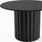 Homeroots 46" Black Solid Wood Pedestal Base Round Top Dining Table 721077 - alternate 2