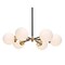 Jonathan Y Caleb Adjustable 6-Light 28" Brass Cluster Pendant Brass Gold/Black JYL9059B - alternate 1