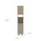 Homeroots 82in Gray And Oak Wood Pantry Or Storage Closet 492008 - alternate 3