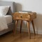 Homeroots 22" Brown Solid Wood One Drawer Nightstand 651586 - alternate 3