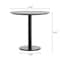 Flash Furniture 31.25" RD Tabletop, Seamless Surface Technology, Gray Faux Concrete, 18" Black RND Table Height Base ST-RD31-CMGY-TR18-GG - alternate 3
