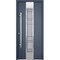 Vdomdoors Steel Door Deux 0757 Gray Graphite Stainless Inserts Single Modern Painted DEUX0757EXD-GRE-W36 x H80-Right-hand Inswing - alternate 2