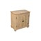 Homeroots 28" Distressed Beige Solid Wood Nightstand With Storage 555408 - alternate 3