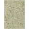 Homeroots 9' X 12' Artichoke Green Gray And Brown Floral Washable Indoor Outdoor Area Rug 597792 - alternate 3