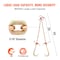Vevor Binder Chain G80 Tie Down Tow Chain with Hooks 5/16"x10.3' 2 Pack 4900 lbs, 2PK ZGTLS1767875239117810000 - alternate 2