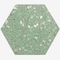 Apollo Tile Amalfi 9x8 in. Mint Green with Copper flecks Glossy Shell, Terrazzo Hexagon Tile, 5PK APLAQT8801HXGRN - alternate 1