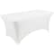 Iceberg Igear Stretch Fabric Table Cover, 30 in W x 96 in L, White 16533 - alternate 1