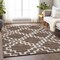 Homeroots 9' X 12' Brown And Ivory Geometric Washable Indoor Outdoor Area Rug 593760 - alternate 2