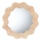 Bali & Pari Hasana Coastal Scalloped Natural Rattan Round Accent Wall Mirror 256-14155-ZORO - alternate 1