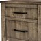 Homeroots 25" Brown Solid Wood Two Drawer Nightstand 527072 - alternate 3