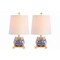 Jonathan Y Justina 16" Ceramic Mini Table Lamp, Blue/White, 2PK JYL3014A-SET2 - alternate 1