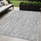 Homeroots 5' X 8' Gray And Ivory Abstract Washable Indoor Outdoor Area Rug 588511 - alternate 1