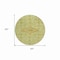 Homeroots 8' Sage Round Medallion Washable Indoor Outdoor Area Rug 607412 - alternate 5
