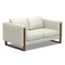 Homeroots 62" Gray Leather Sofa 641136 - alternate 4