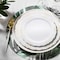 Smarty Had A Party White w/Gold Vintage Rim Round Plastic Dinnerware Set (120 Dinner Plates + 120 Salad Plates), 240PK 860GVP-CASE - alternate 2