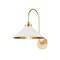 Hudson Valley Lighting Mark D. Sikes X Clivedon 1 Light Wall Sconce 12 In. Aged Brass/Off White MDS1400-AGB/OW - alternate 1