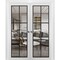 Sartodoors Sliding Double Pocket Door Clear Glass, Lucia 2366 White Silk and Aluminum Strips, Kit Trims Rail LUCIA2366DP-WS-72 x 80 (2* 36x80) - alternate 1