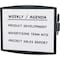 Fellowes 13-1/4"x15-3/8" ABS Plastic Whiteboard, Black Frame 75905 - alternate 1