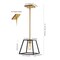 Jonathan Y Girard 9.25" 1-Light Farmhouse Industrial Iron LED Pendant, Black/Brass Gold JYL6509A - alternate 3