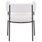 Leisuremod Cyril Collection Modern Chair in White Faux Fur, 2PK CDCF22W2 - alternate 3