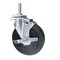 Service Caster 5 Inch Soft Rubber Wheel Swivel 12mm Threaded Stem Caster with Brake SCC SCC-TS20S514-SRS-TLB-M1215 - alternate 1