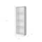 Homeroots 71" White Wood Four Tier Bookcase 546190 - alternate 3