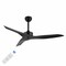 Jonathan Y Aldrin 50" Modern Minimalist Iron/Plastic Mobile-App/Remote-Controlled 6-Speed Razor Ceiling Fan, Bla JYL9715A - alternate 1