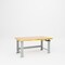 Pucel Hardwood Top Hydraulic Bench, 60 in W x 36 in D x 41 in H, Gray HBW-3660-M12 - alternate 1