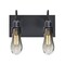 Besa Lighting Wish Wall, Smoke/Clear, Black, 2x4W LED Filament 2WG-WISHSM-EDIL-BK - alternate 1