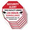 Signmission Security Alert This Facility Under, 4 inch X 4 inch, Vinyl Decal, 5PK OC-D-5PACK-4-317 - alternate 1