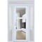 Vdomdoors Front Exterior Prehung FiberGlass Door Clear Glass See-through / Manux 8555 White Silk Clear Glass MANUX8555EXD-WS-W30 x H80-LH - alternate 1