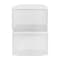 Martha Stewart Brody Clear Plastic Storage Organizer Bins W/ White Engineered Wood Lids, SM-x2/MED-x1 BE-PB3316-WD-3-CL-WH-MS - alternate 2