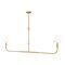 Z-Lite Tova Rubbed Brass 2 Light Linear Chandelier 3049-60L-RB - alternate 1