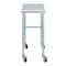 Amgood 24in D x 18in L Stainless Steel Open Base Table, 3in Casters AMG WT-2418-RCB-WHEELS-Z - alternate 3