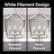 Feit Electric White BA10 E26 (Medium) Filament LED Bulb Daylight 40 Watt Equivalence, 2PK BPEFC40950WFIL2 - alternate 3