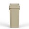 Regal Altair 23 Gallon Square Beige Plastic Trash Can with Drop Shot Swing Lid,  ZR-TC-100-BG-23+LD-100-KIT - alternate 2