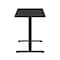 Homeroots Adjustable Black Wood and Stainless Steel Standing Desk 723774 - alternate 3