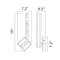 Cwi Lighting Contour Integrated LED 19in Brass Wall Light with Handcrafted Glass 1724W19-1-624 - alternate 4