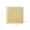 Homeroots 17" Square Natural Off White Medical Grade Sheepskin Chair Pad 388651 - alternate 2