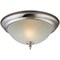 Boston Harbor Two Light Flush Mount Ceiling Fixture, 120 V, 60 W, 2-Lamp, A19 or CFL Lamp F51WH02-1005-BN - alternate 1