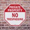 Signmission Private Property No Trespassing, 6 inch X 6 inch, Plastic Sign, 2PK OC-P-2PACK-6-160 - alternate 3