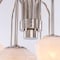 Vidalite Nimbus 12-Light Polished Nickle Chandelier With Snow White Glass Shades, Modern & Contemporary Style CE1013065 - alternate 4