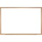 Ghent Dry Erase Board, Porcelain, 48 5/8 in, 72 5/8 in, Wood Frame, White, Matte M1W-46-4 - alternate 1