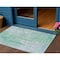 Homeroots 3' X 5' Sky Blue And Blue Abstract Washable Indoor Outdoor Area Rug 609220 - alternate 1
