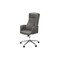 Monarch Specialties Office Chair, Swivel, Adjustable Height, Armrests, Ergonomic, Work, Grey Leather Look, Chrome Metal I 7375 - alternate 1