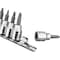 Performance Tool 8 pc. Screwdriver Bit Socket Set, 3/8 in. Dr. Sockets, Slotted Phillips W38860 - alternate 2