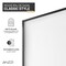 Anzzi Welle 74x34in Framed Fixed Shower Screen Door, Matte Black with 5/16in 8mm Tempered Fluted Glass SD-AZ22-01MB-FL - alternate 4
