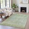 Homeroots 3' X 5' Green And Ivory Abstract Washable Indoor Outdoor Area Rug 631065 - alternate 2